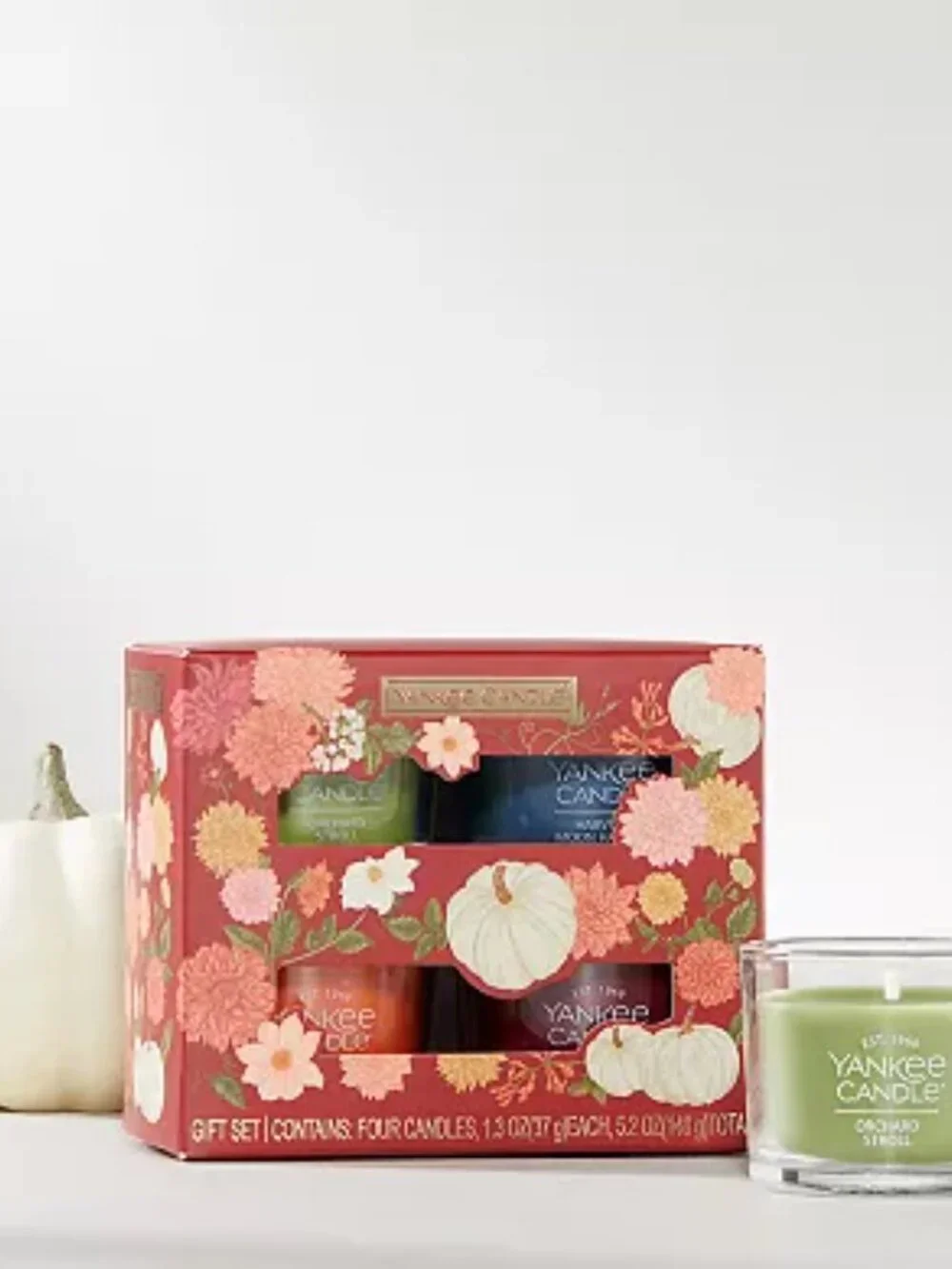 Yankee Candle Fall Harvest 4-Piece Votive Candle Set